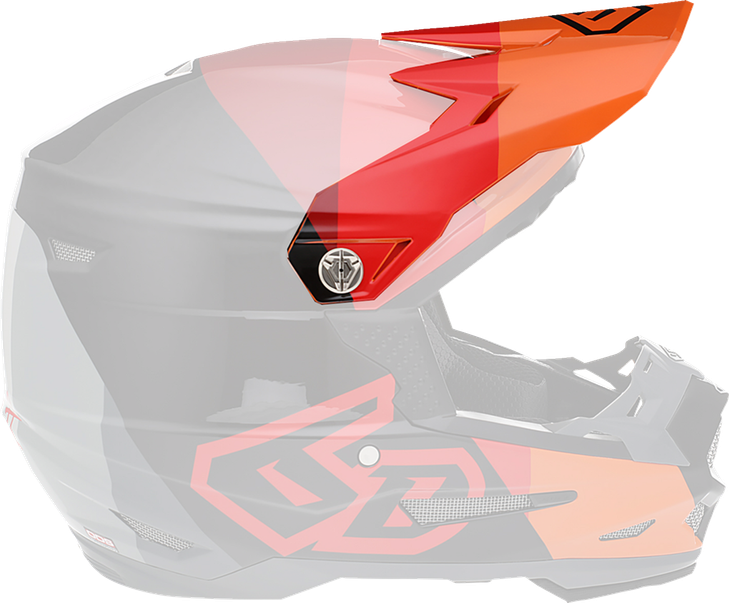 6D Helmets Atr-2 Visor - Range - Red 72-6111