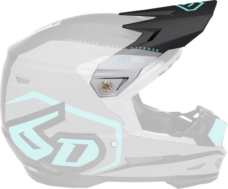 6D Helmets Atr-2 Visor - Delta - Teal 72-6120