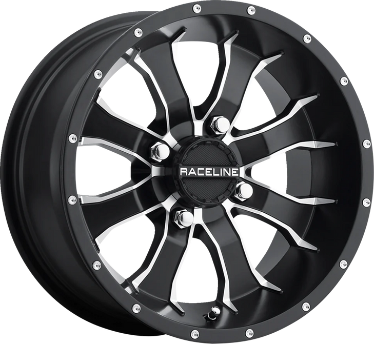 Raceline Wheels Wheel - Mamba - Rear - Black/Machined - 9X8 - 4/115 - 3+5 A7798015-35