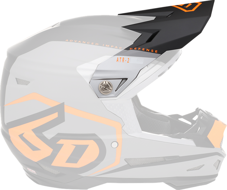 6D Helmets Atr-2 Visor - Delta - Neon Orange 72-6123
