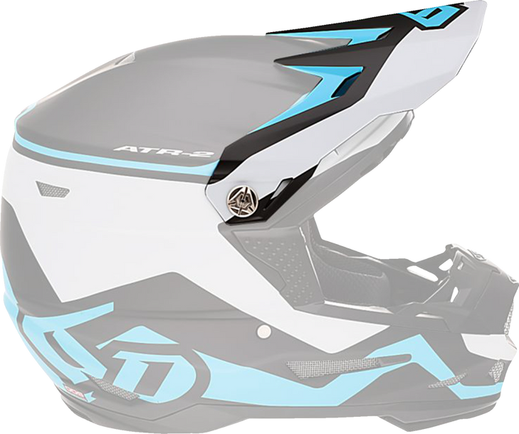 6D Helmets Atr-2Y Visor - Drive - Cyan 72-4130
