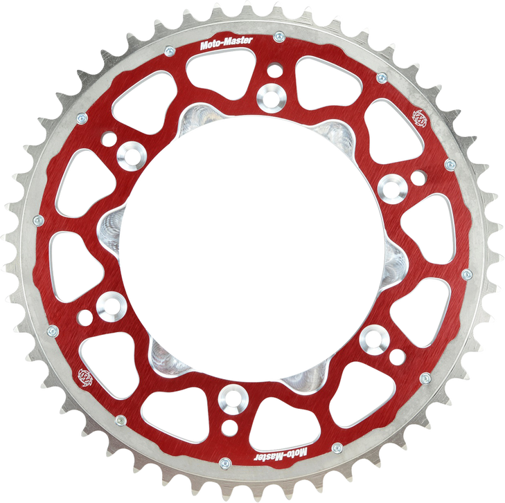 Moto-Master Fusion Series Dual Ring Sprocket (Red, 520-48T) Honda 620023348