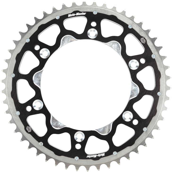 Moto-Master Fusion Series Dual Ring Sprocket (Black, 520-49T) Kaw,Suz 620053249
