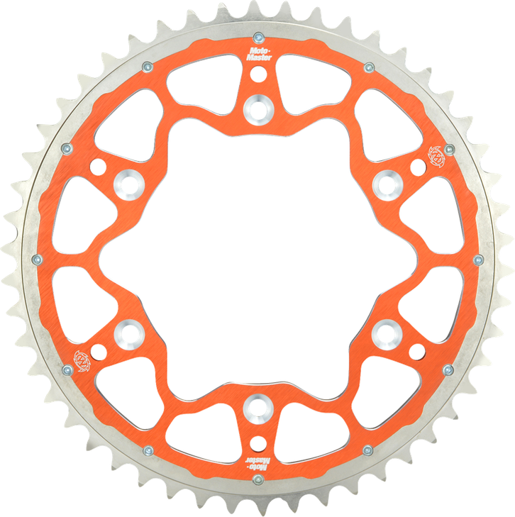 Moto-Master Fusion Series Dual Ring Sprocket (Orange, 520-49T) 620073549