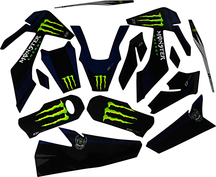 D'Cor Visuals Graphic Kit - Monster Energy 20-70-103