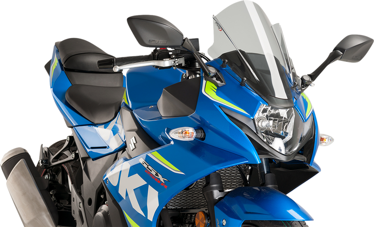 Puig Hi-Tech Parts Race Windscreen - 14-3/8" - Smoke - Suzuki 9722H