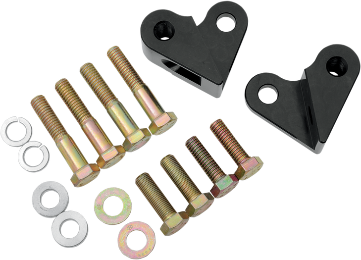 La Choppers Rear Lowering Kit - Black Powder Coated - Lowers 1" - '97-'01 Fl La-7500-01