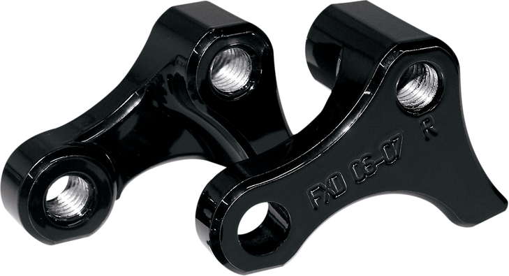 La Choppers Rear Lowering Kit - Black Powder Coated - Lowers 1" - '06-'17 Dyna La-7590-02B