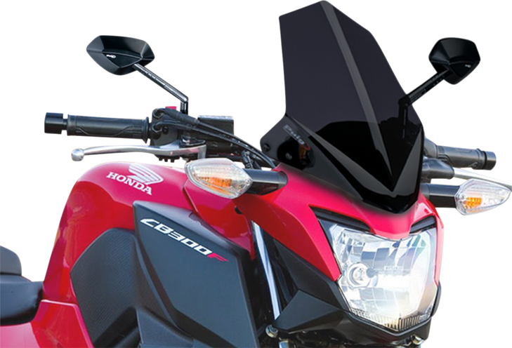 Puig Hi-Tech Parts New Generation Windscreen - 11-5/8" - Dark Smoke - Cb300F 7655F