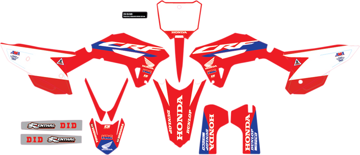 D'Cor Visuals Graphic Kit - Honda Hrc 20-10-941