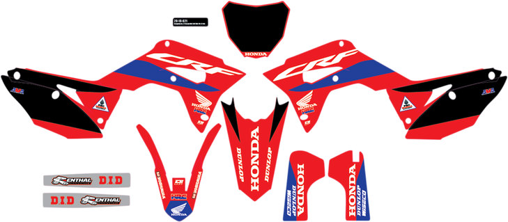 D'Cor Visuals Graphic Kit - Honda - Hrc 20-10-621