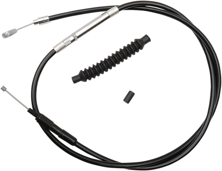 La Choppers Clutch Cable - 18" - 20" Ape Hanger Handlebars - Black Vinyl La-8110C19B