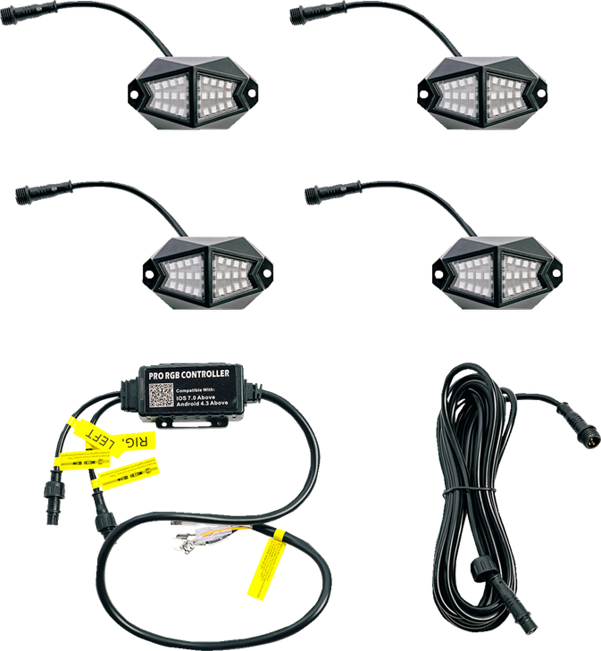 Whipitlightrods 4 Pod Rock Light 25-400