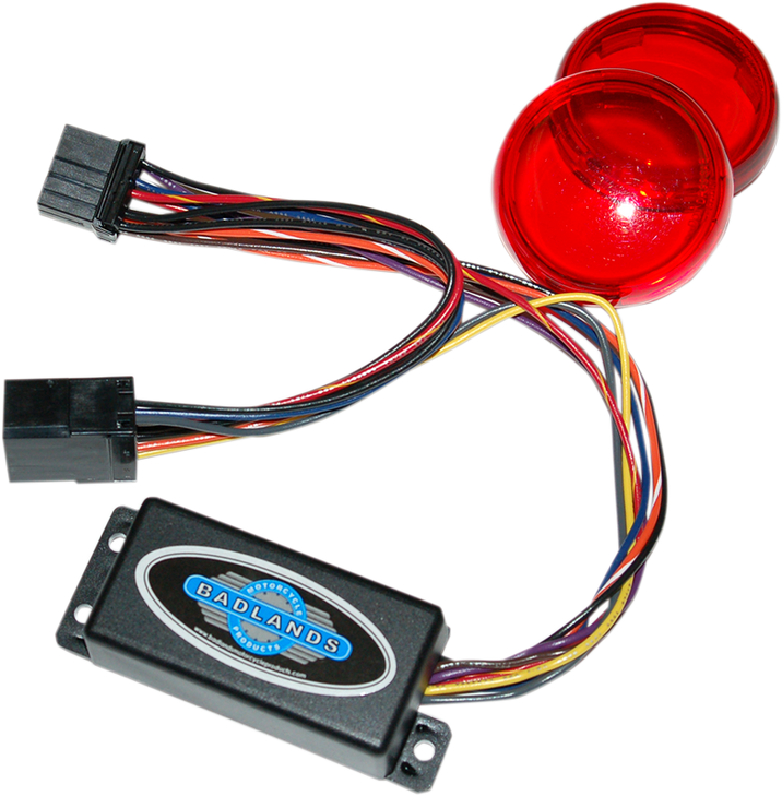 Badlands Plug-In Illuminator With Red Lenses - 8 Pin Ill-03-Rl-C