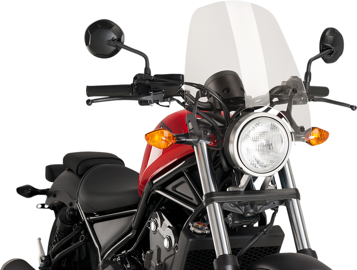 Puig Hi-Tech Parts New Generation Windscreen - 16-1/2" - Clear - Honda 9462W