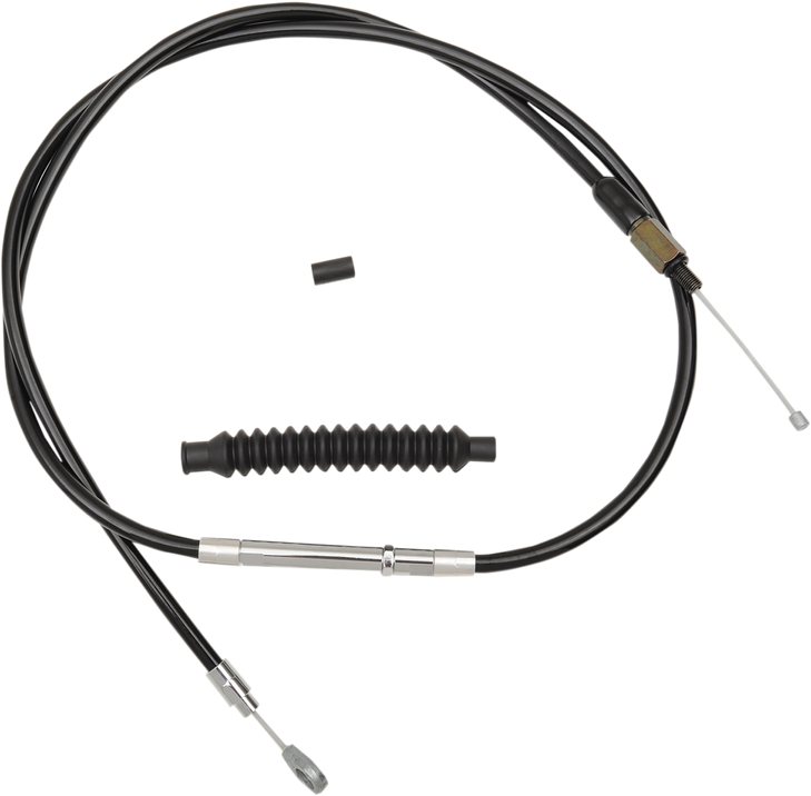 La Choppers Clutch Cable - 15" - 17" Ape Hanger Handlebars - Black Vinyl La-8010C16B