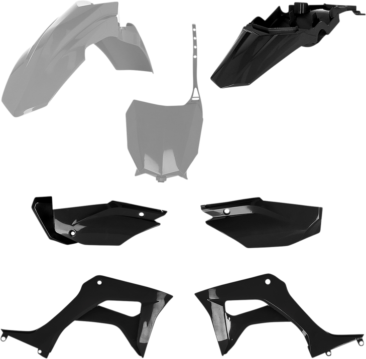 Acerbis Full Replacement Body Kit - Gray/Black 2861931019