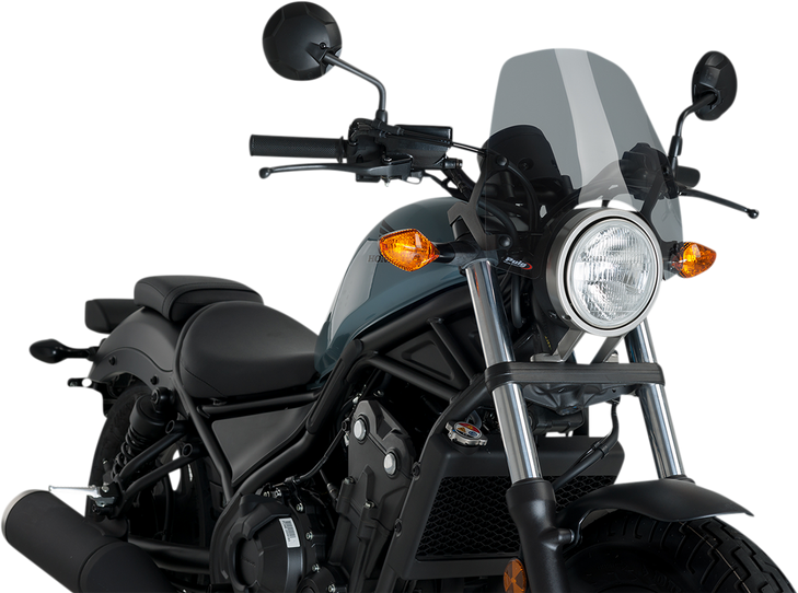 Puig Hi-Tech Parts New Generation Windscreen - Smoke - Rebel 3829H