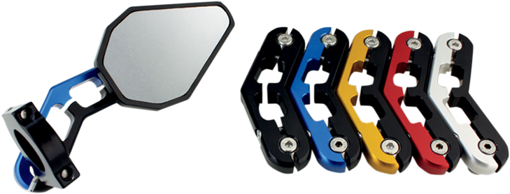 Driven Racing D-Axis Bar-End Mirror - Gold Dxm-Gd