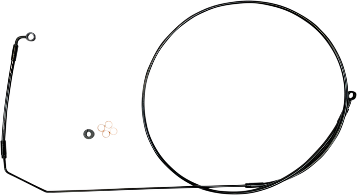 Magnum Shielding Brake Line - Black - Indian Sbb1416-91