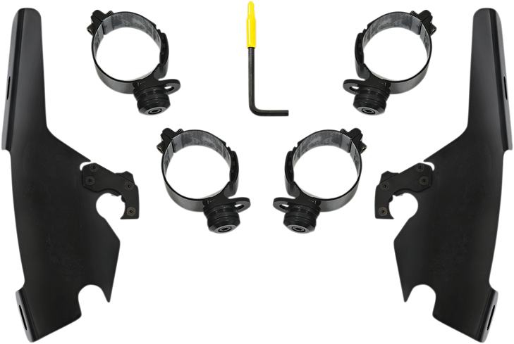 Memphis Shades Batwing - Mounting Kit - Black - Flsb Meb2044