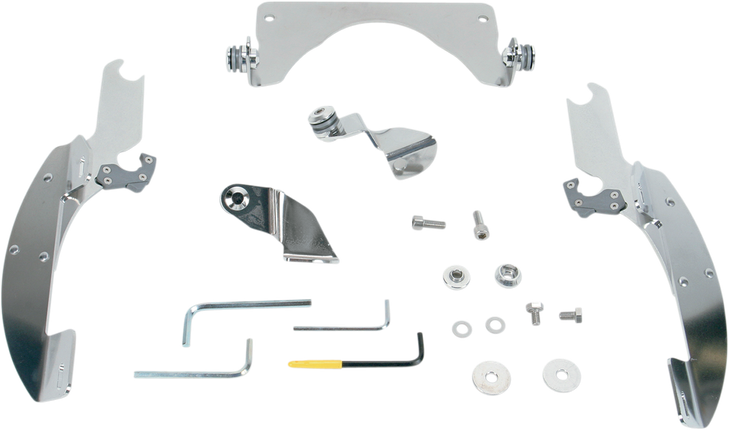 Memphis Shades Batwing Trigger Lock Mounting Kit - C90/T - Polished Mek1918