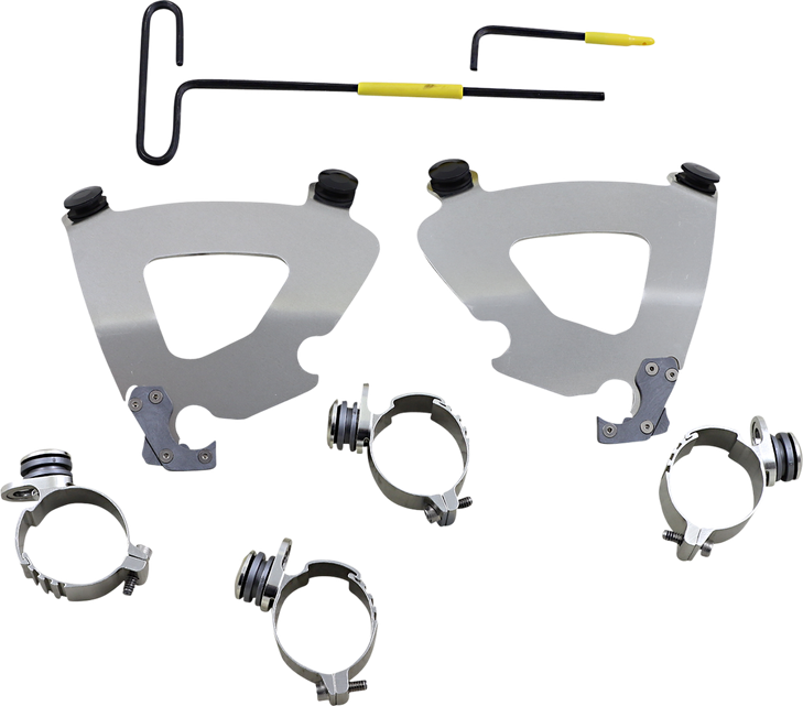 Memphis Shades Gauntlet Mounting Kit - Polished - Xl Mek2057