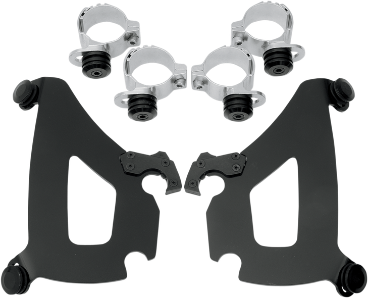 Memphis Shades Bullet Mounting Kit - Vt750 - Black Mek1961