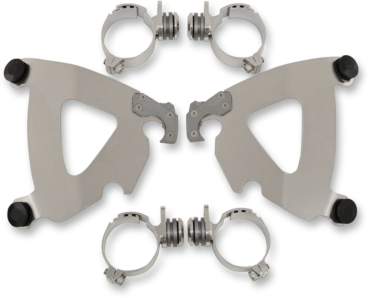 Memphis Shades Road Warrior Mounting Kit - Polished - Fxdwg Mek2029