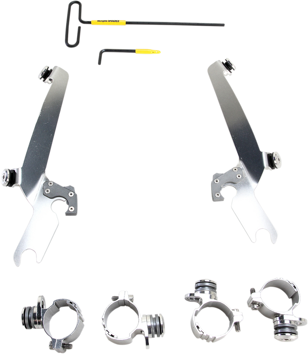 Memphis Shades Sportshield Trigger-Lock Mounting Kit - Polished - Xl883 Mek2000