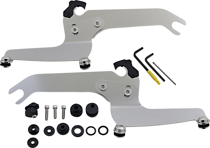 Memphis Shades Sportshield Trigger Lock Complete Mount Kit - Polished - Flsl Mek2052