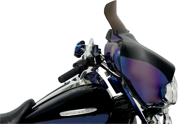 Memphis Shades Spoiler Windshield - 6-1/2" - Smoke - Flh Mep8581