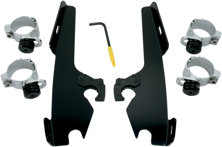 Memphis Shades Fats/Slim Trigger Lock Mounting Kit - Wide - Black Meb8968