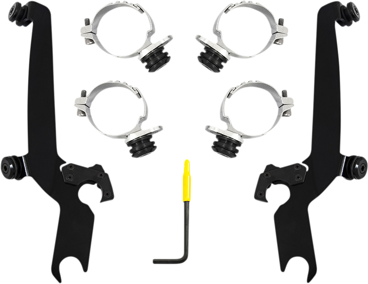 Memphis Shades Sportshield Trigger Lock Complete Mount Kit - Black - Xl Meb2055