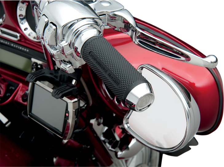 Performance Machine (Pm) Grips - Elite - Tbw - Chrome 0063-2028-Ch