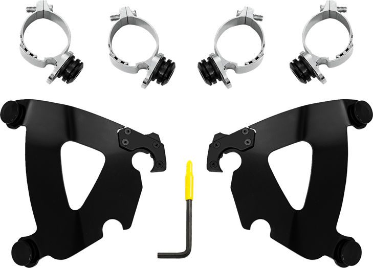 Memphis Shades Road Warrior Mounting Kit - Black - Chief Meb2076