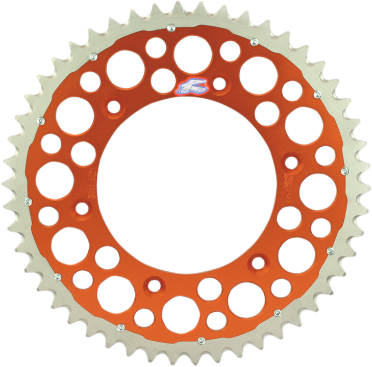 Renthal Twinring Rear Sprocket - 50 Tooth - Orange 2240-520-50Gpor
