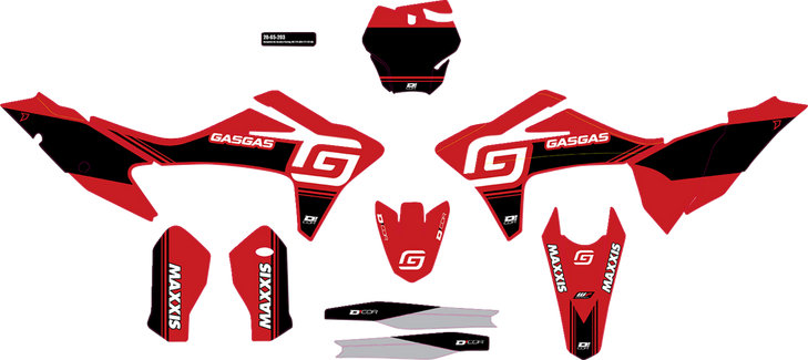 D'Cor Visuals Graphi Kit - Gasgas Racing 20-65-202
