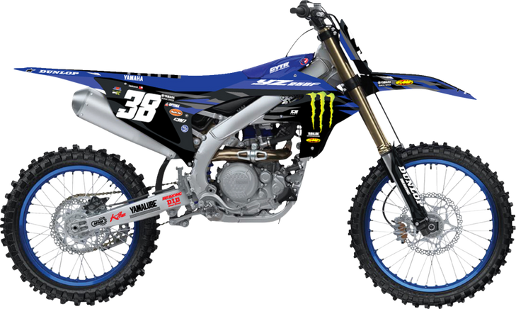 D'Cor Visuals Graphic Kit - '25 Monster Energy - Yamaha - Yz 250 F 20-50-425