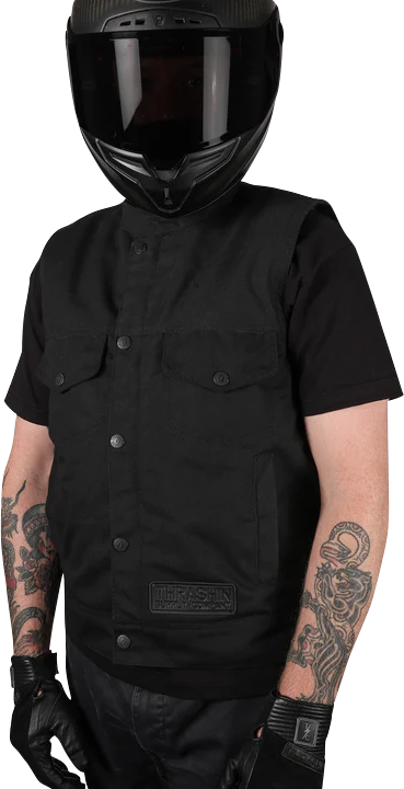 Thrashin Supply Co. Nightrider V2 Riding Vest - Black - 2Xl Tmj-12-12