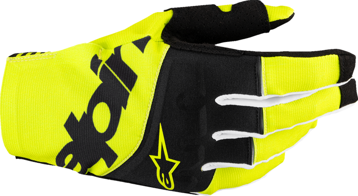 Techstar Mx Gloves - Black/Fluo Yellow - Small 3560125-155-S