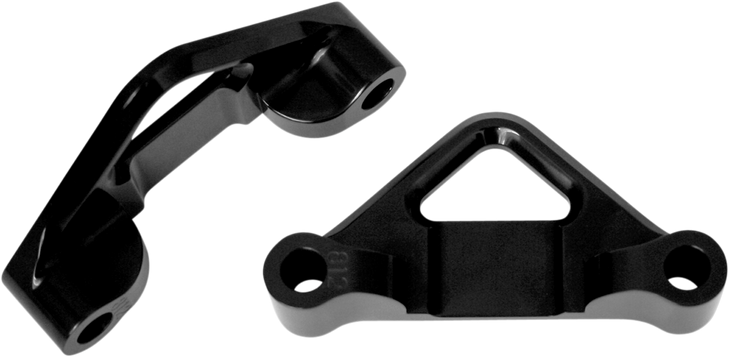 Accutronix Hot Legs/Bagger Legs Fender Spacers - Black - 0.8125" Spacer - For 6-3/8" Width Fender Tfs41-Emf812B