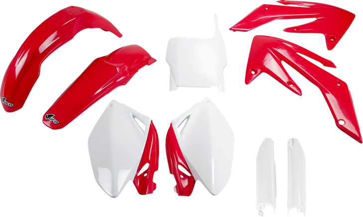 Ufo Body Kit - Oem Red/White - Honda - Crf250R '06-'07 Hokit105F@999