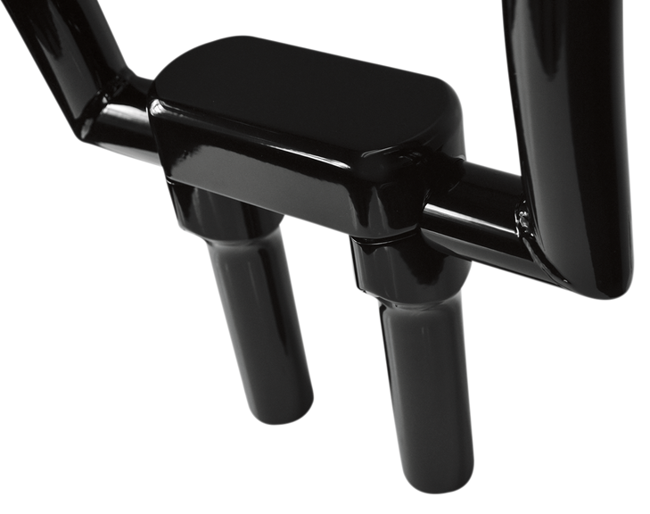 La Choppers Risers - Solid Top - 6" - Black La-7442-06B
