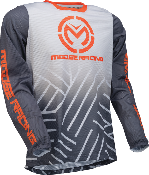 Moose Racing Sahara Jersey - Gray/Orange - Medium 29107937