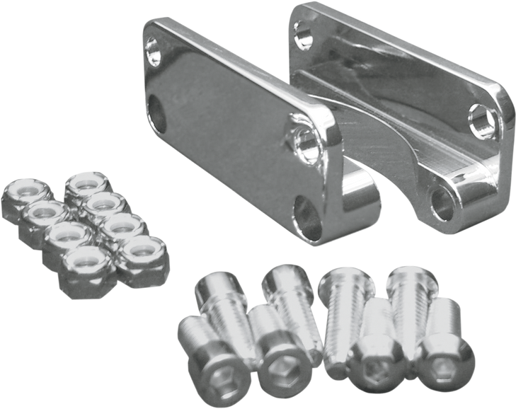 Covingtons Front Fender Relocator - Chrome - Touring '03-'13 C1310-C