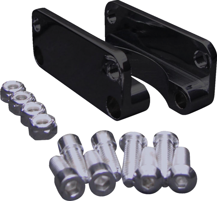 Covingtons Front Fender Relocator - Black - Touring '03-'13 C1310-B
