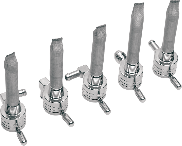 Golan Products "Click-Slick" Fuel Petcock - Backward - Chrome - 3/8" Npt 75-516B-Cs