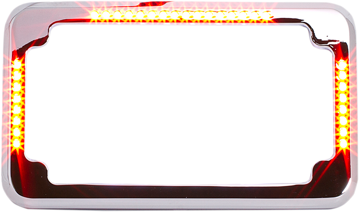 Cycle Visions License Plate Frame - Flat - Chrome Cv-4620