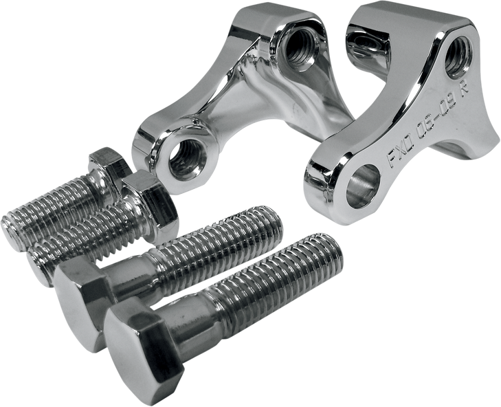La Choppers Rear Lowering Kit - Chrome - Lowers 1" - '06-'17 Fxd La-7590-02